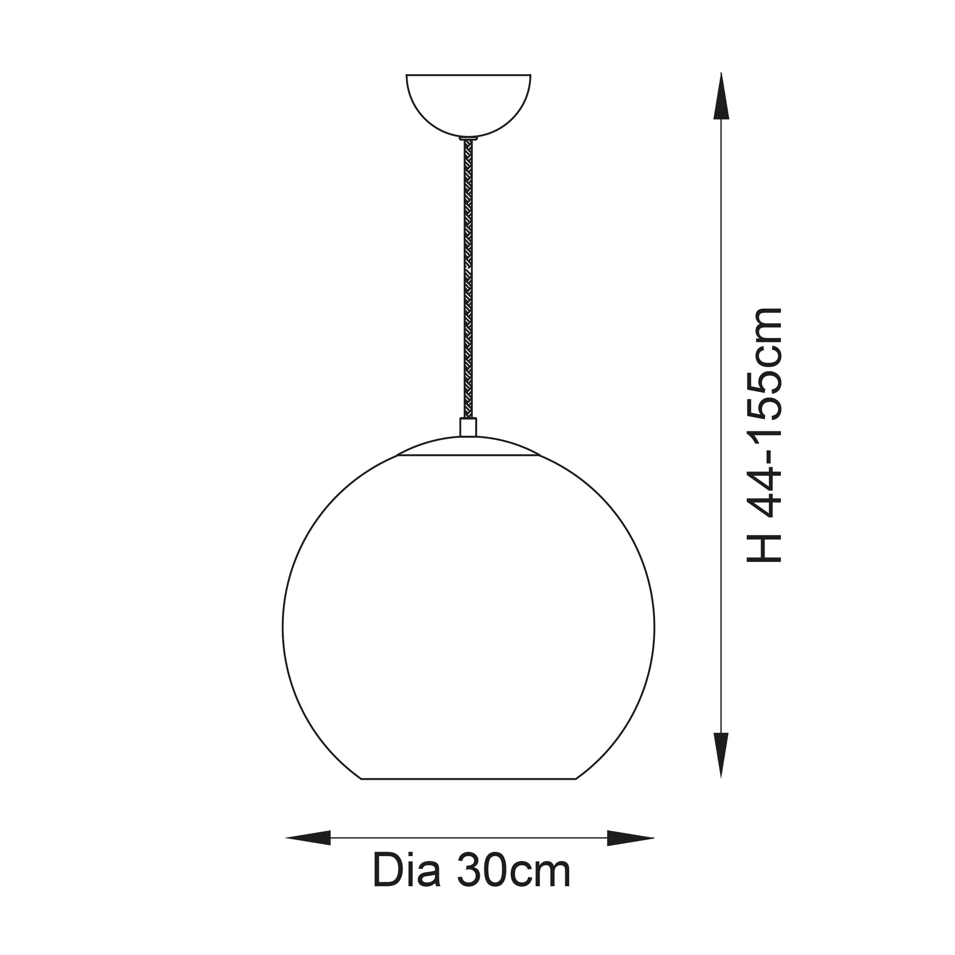 Boli Copper Glass Pendant Light