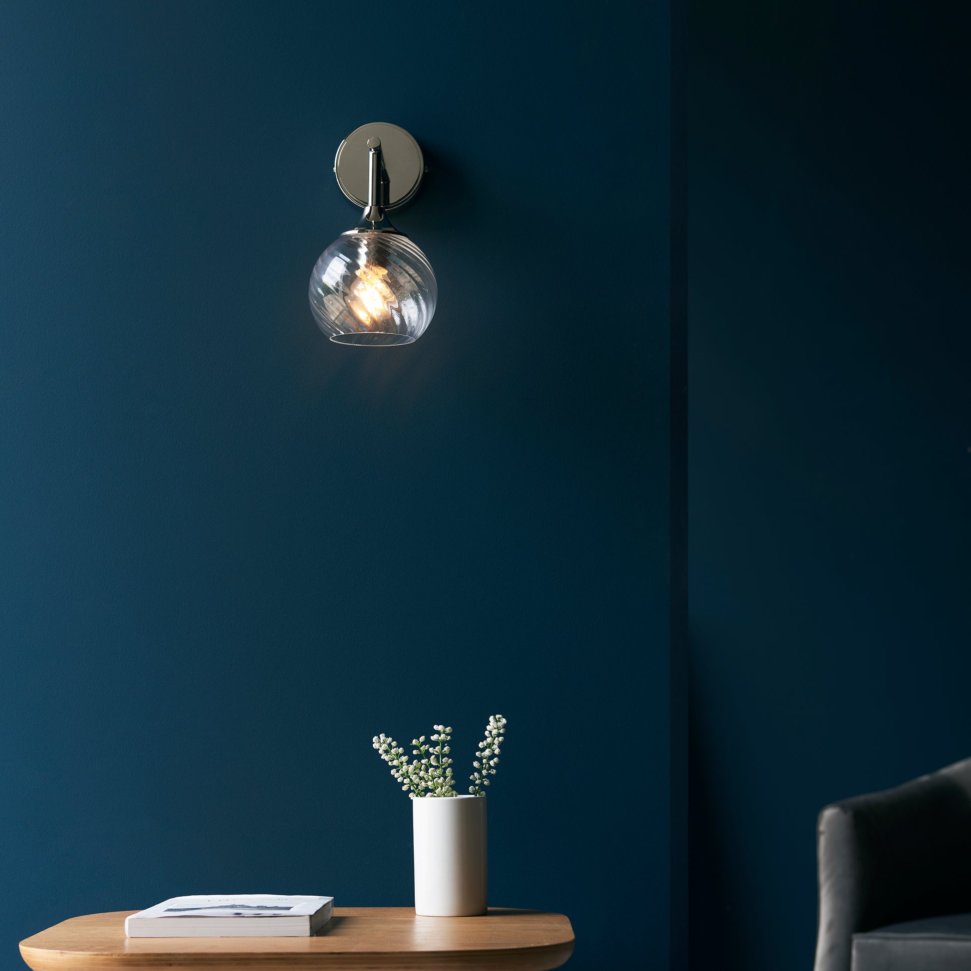 Allegra Wall Light, Antique Brass