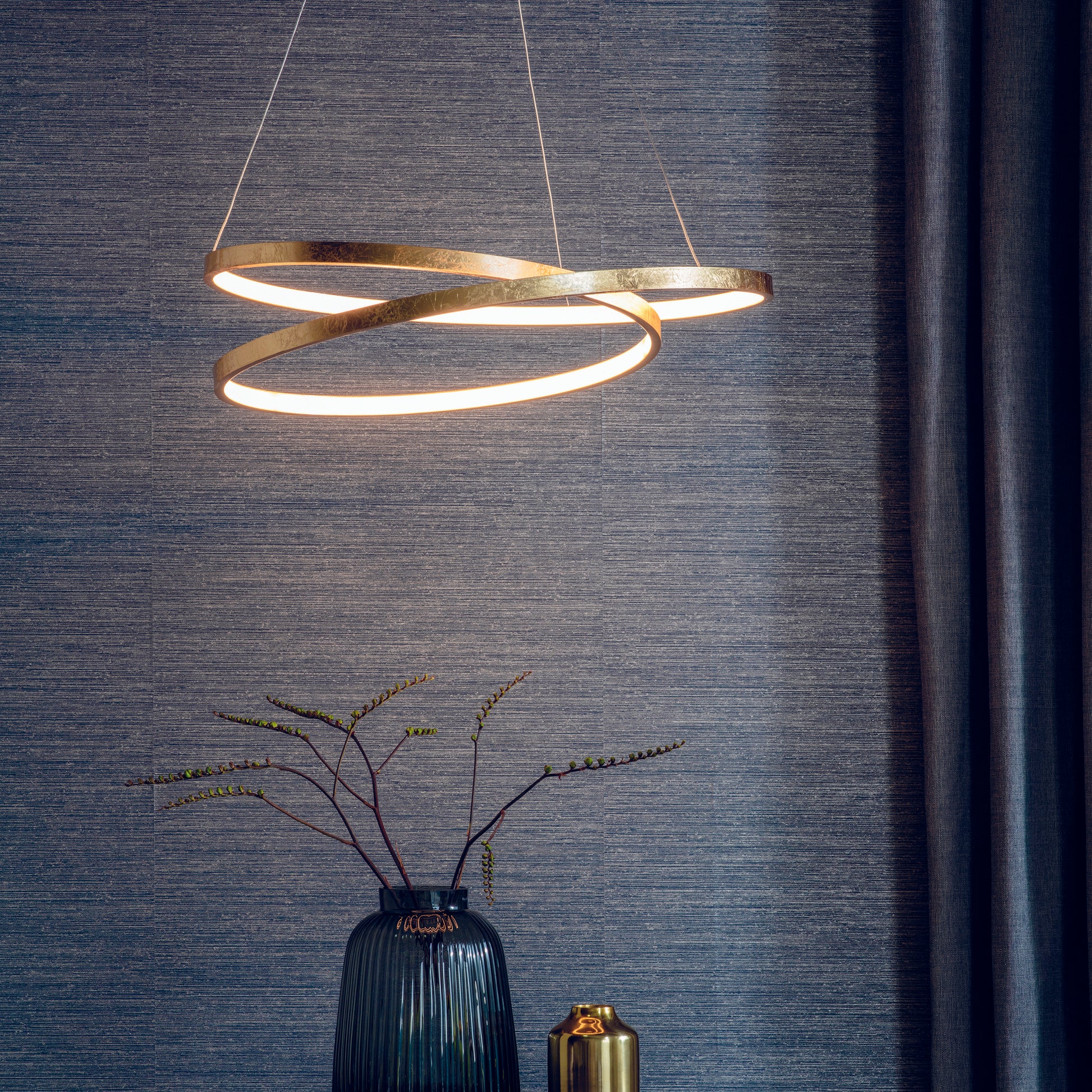 Scribble LED Pendant Light, Gold
