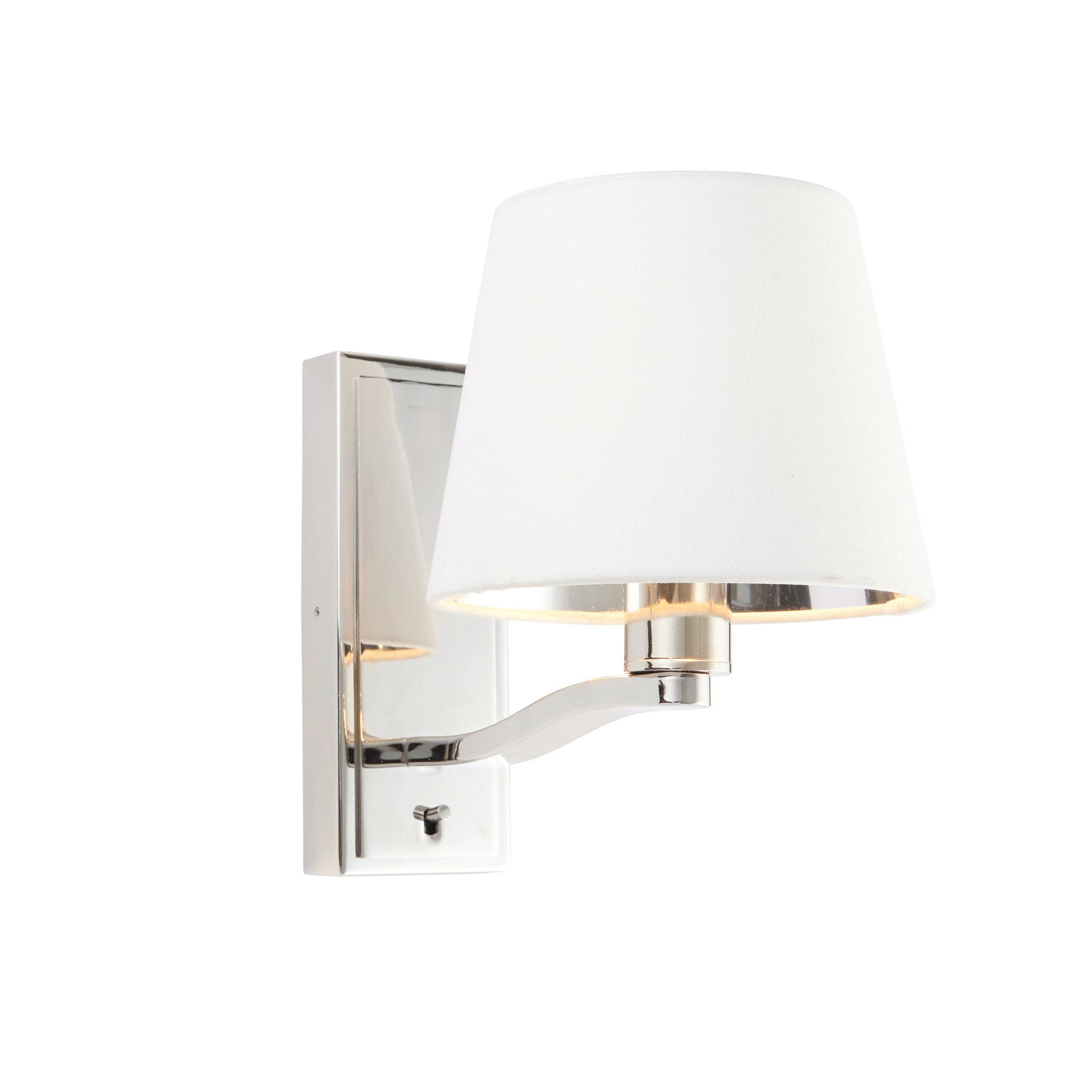 Harvey Wall Light, Bright Nickel