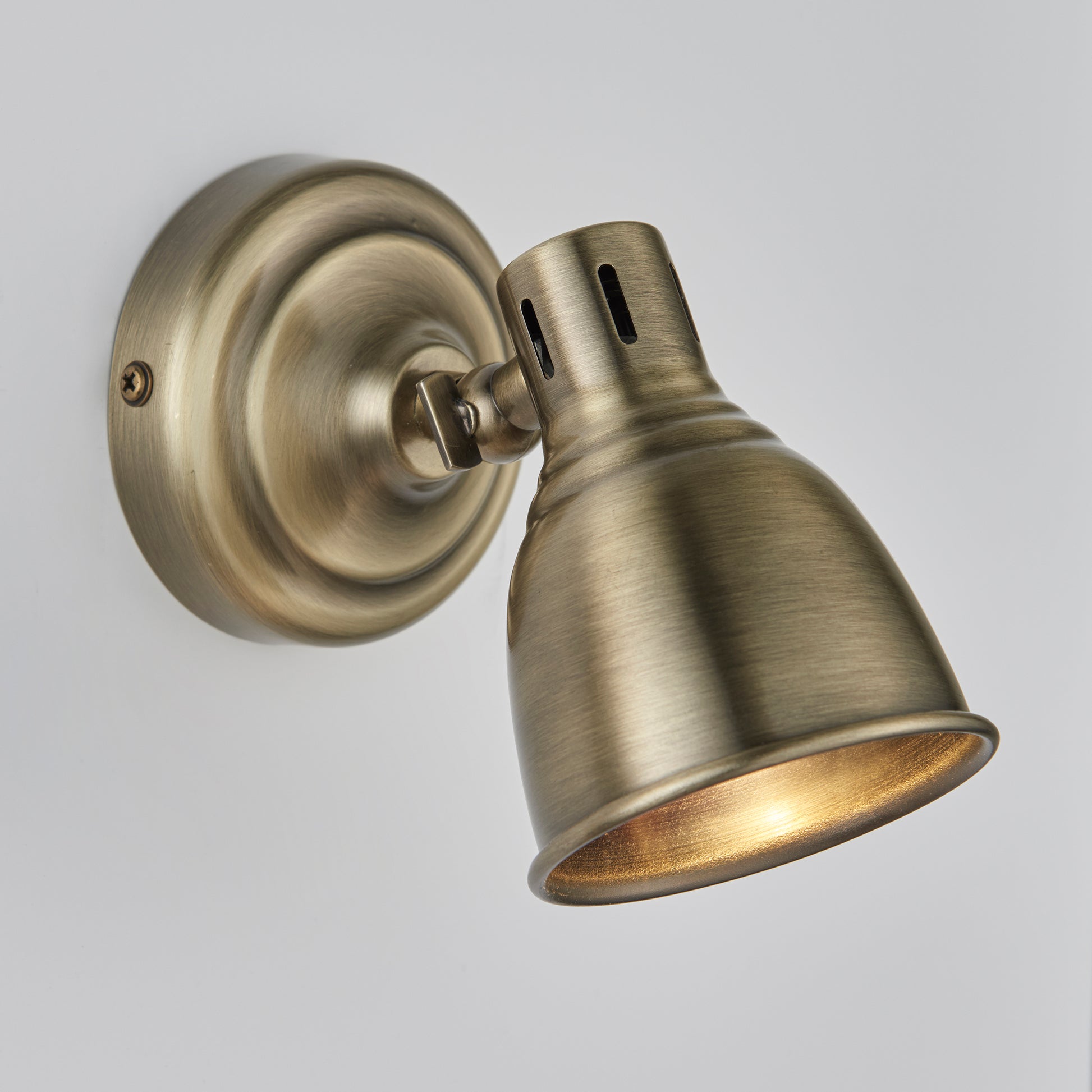 Westbury Wall Spotlight, Antique Brass