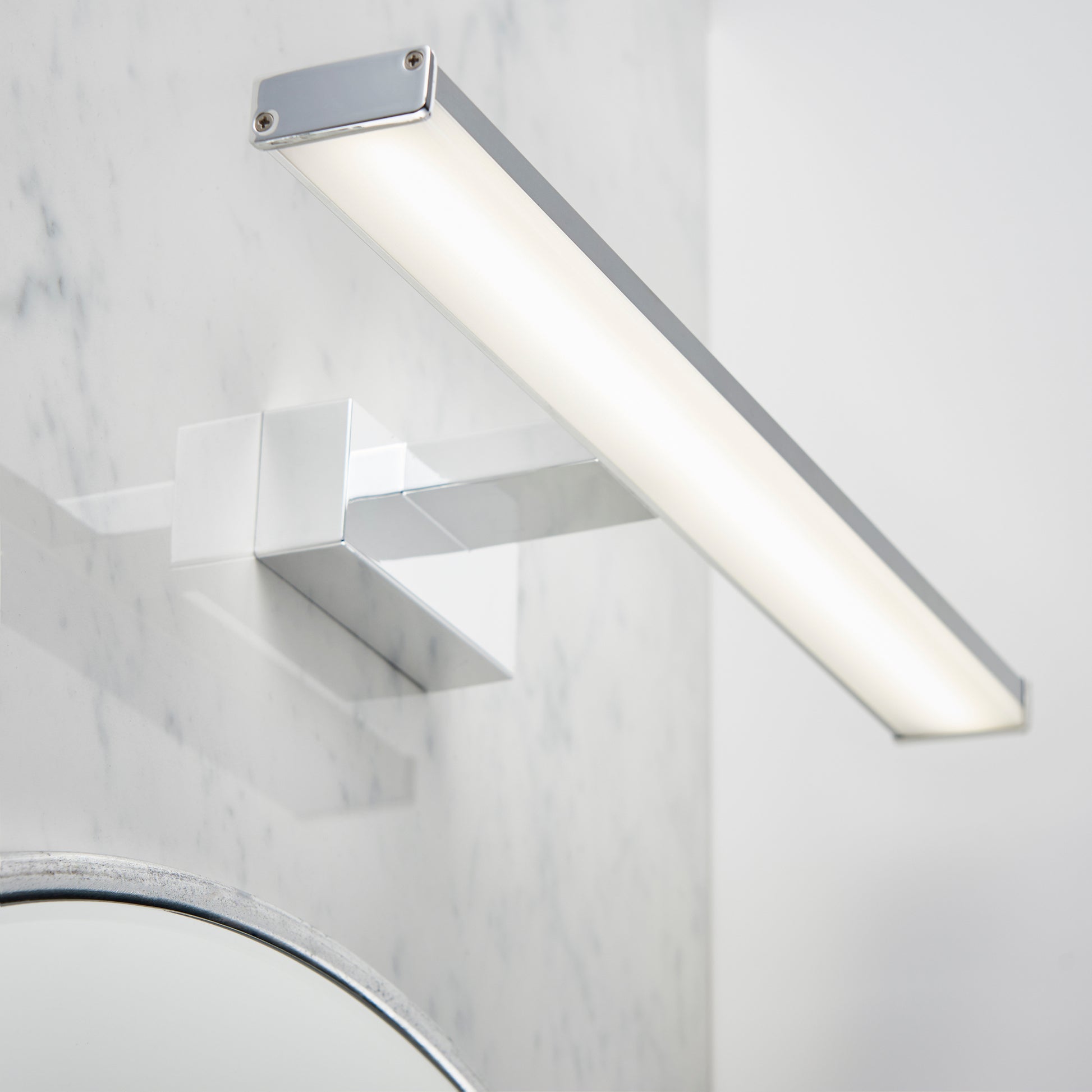 Axis 40 Over Mirror Bathroom Wall Light, Chrome