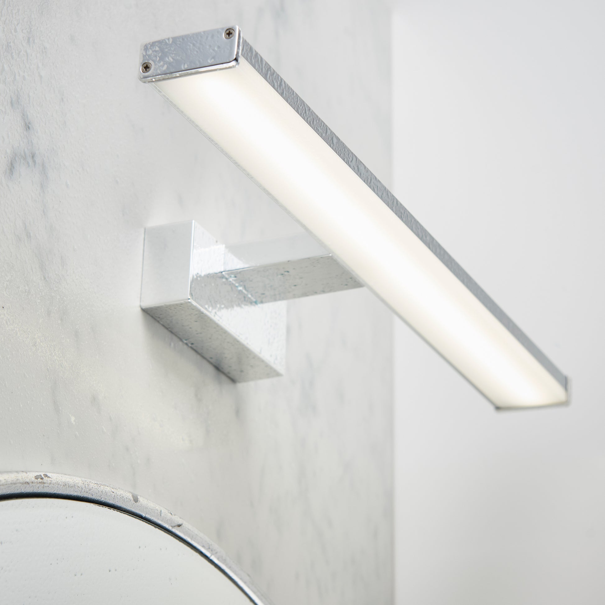 Axis 40 Over Mirror Bathroom Wall Light, Chrome