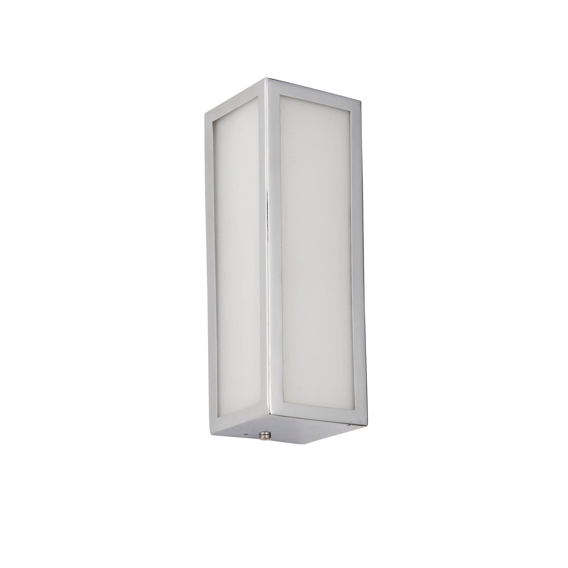 Newham Bathroom Wall Light, Chrome/Frosted Glass