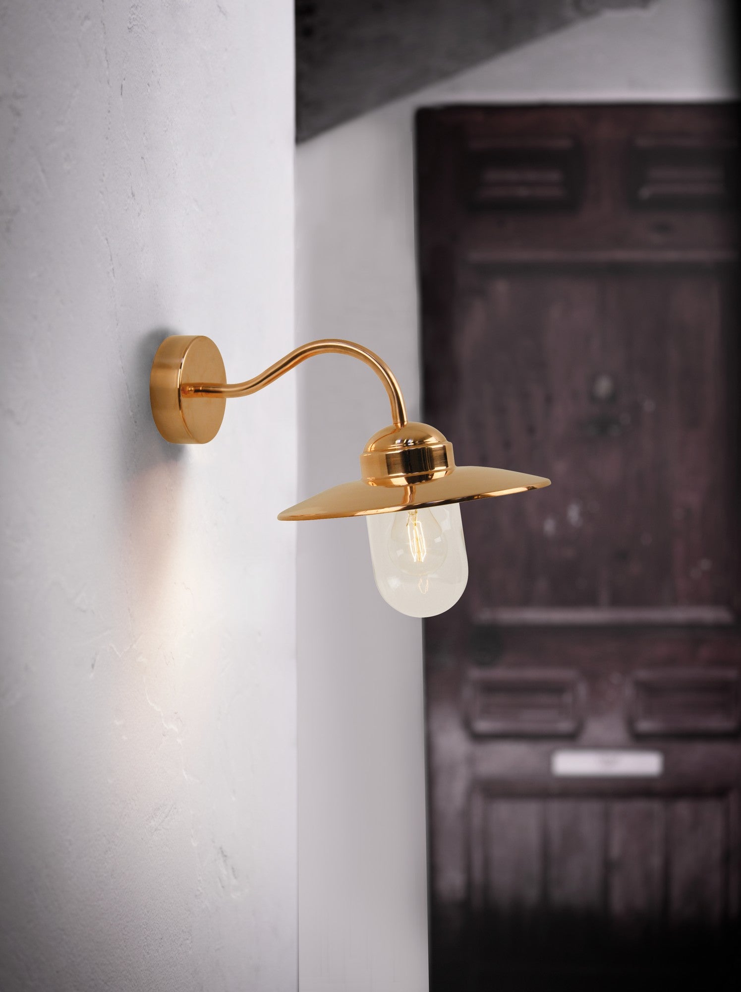 Luxembourg Outdoor Wall Light, Copper