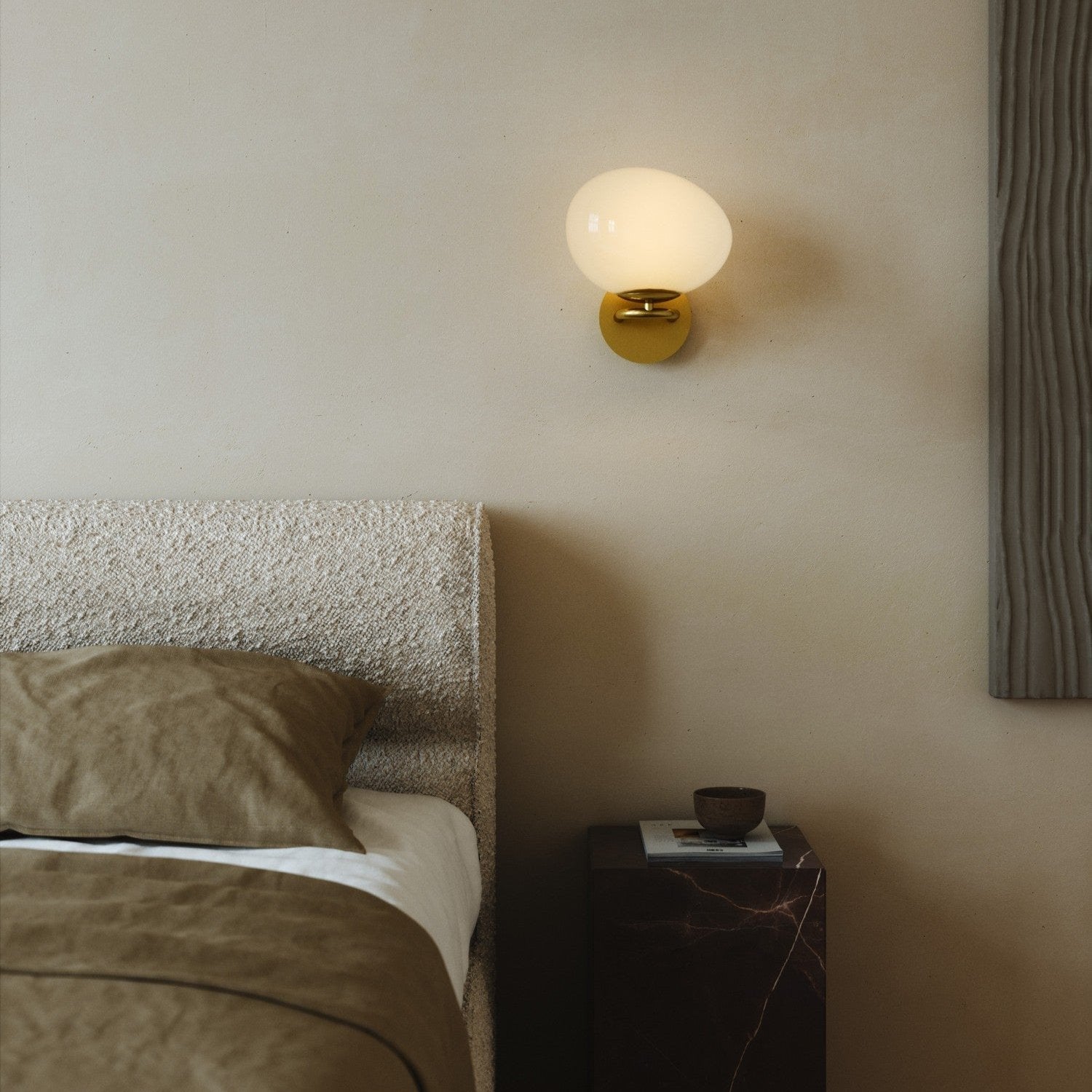 Shapes Wall Light, Brass/Opal