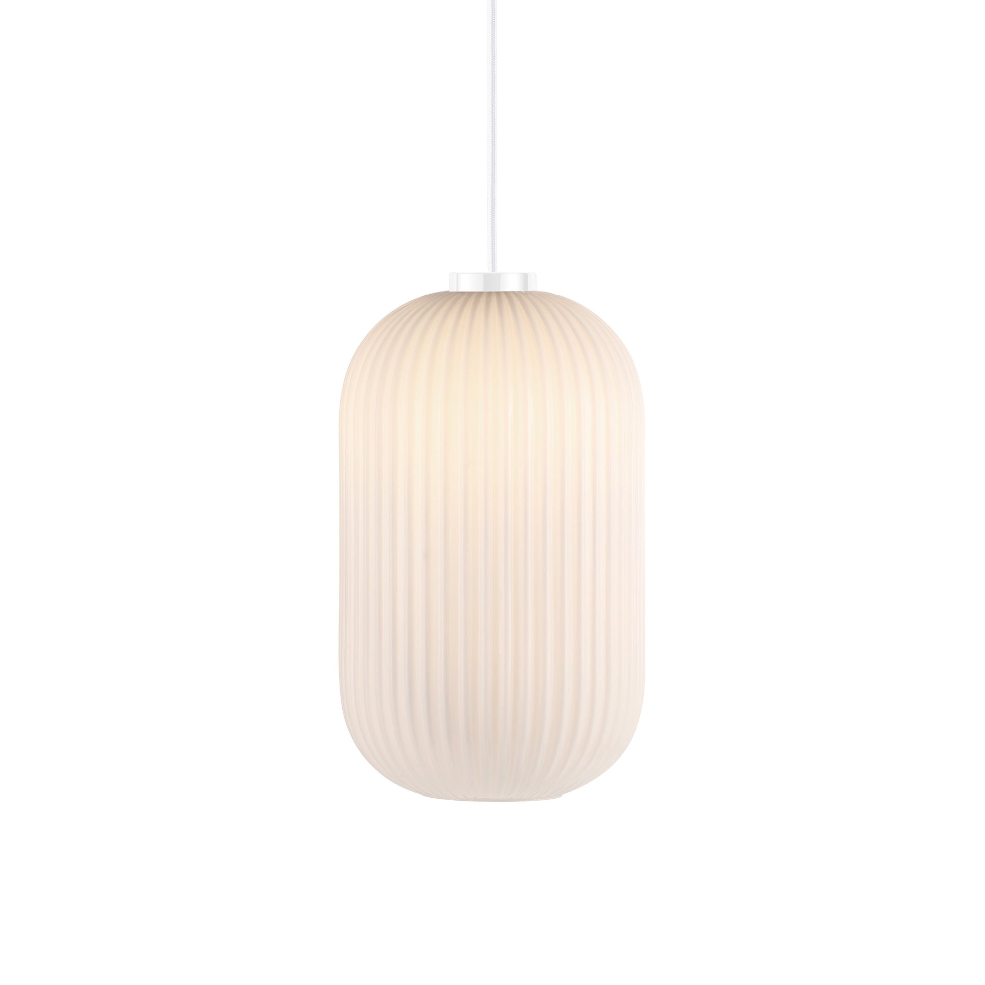 Milford 20 Pendant Light, Opal/White