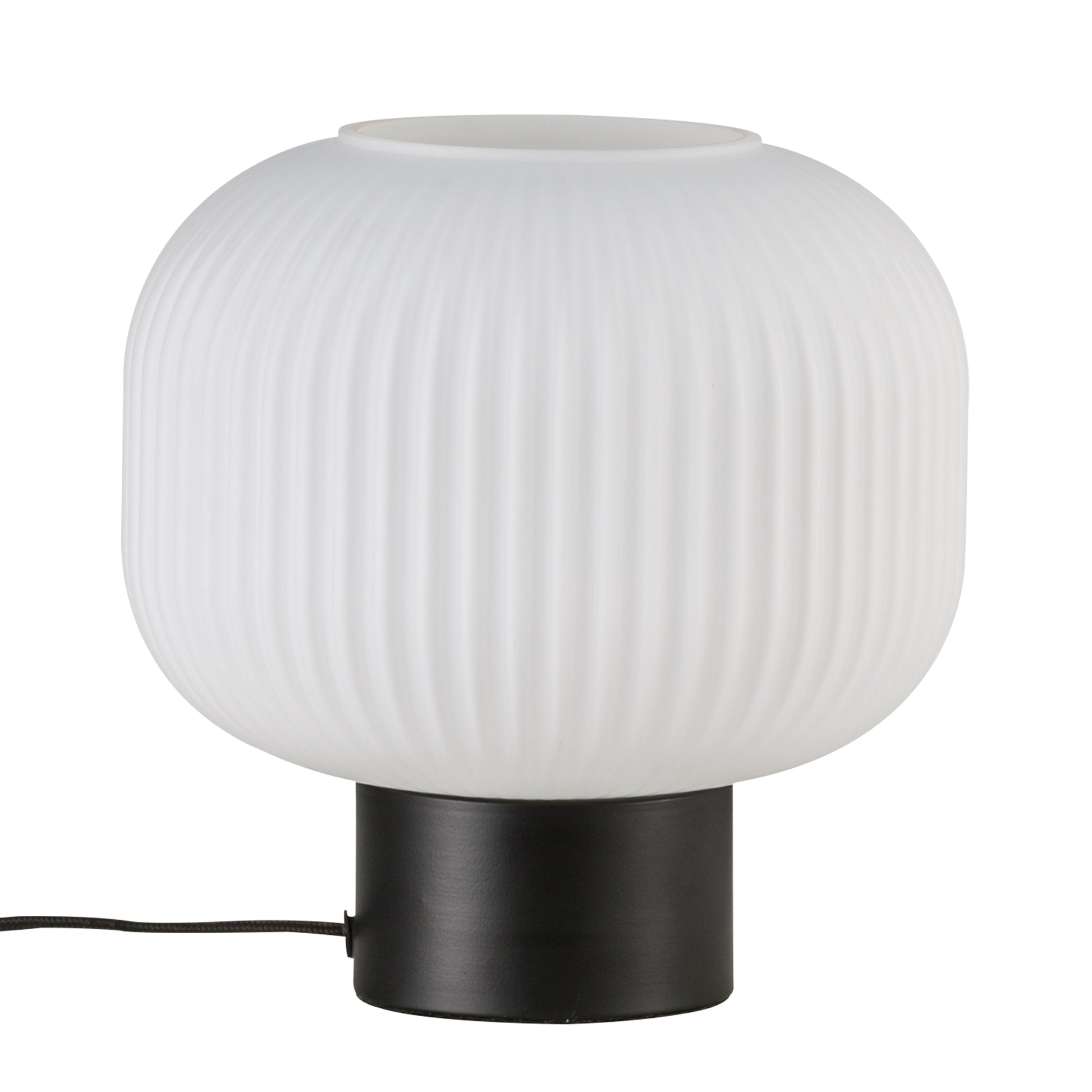 Milford Table Lamp, Opal/Black