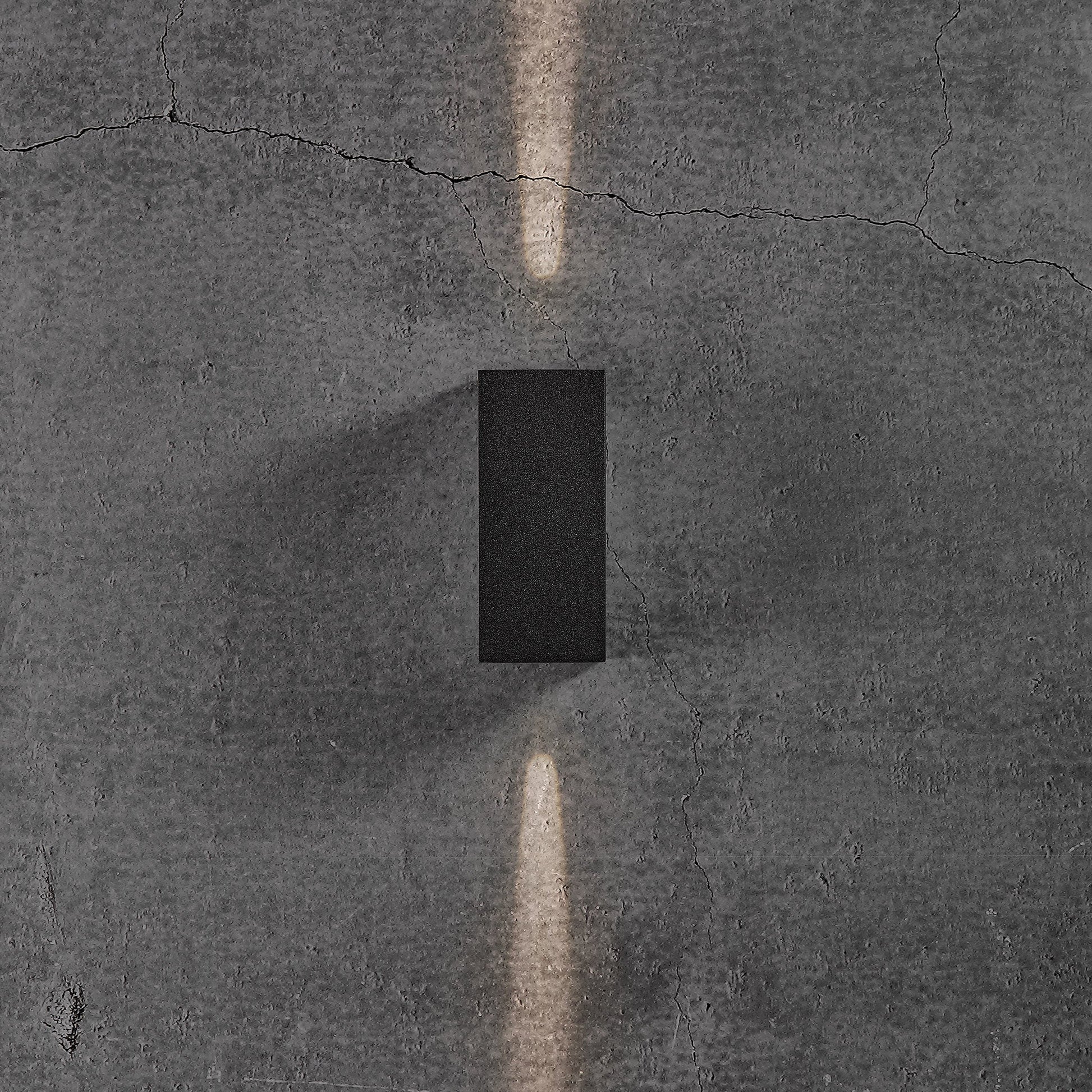 Asbol Kubi LED Up & Down Wall Light, Black