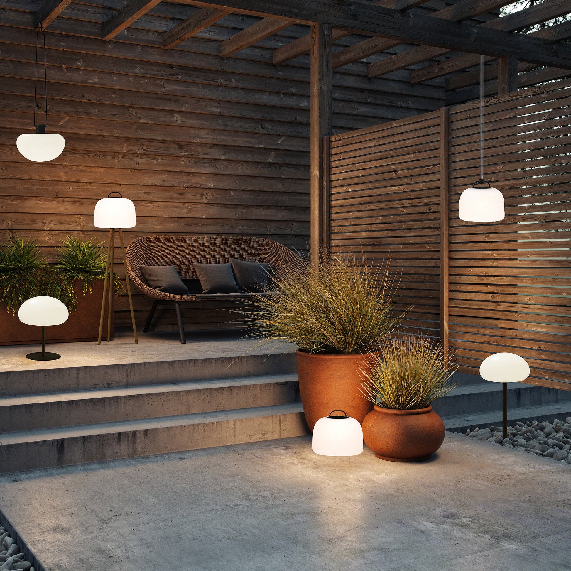 Sponge 34 Rechargeable Table Lamp, Black/Opal