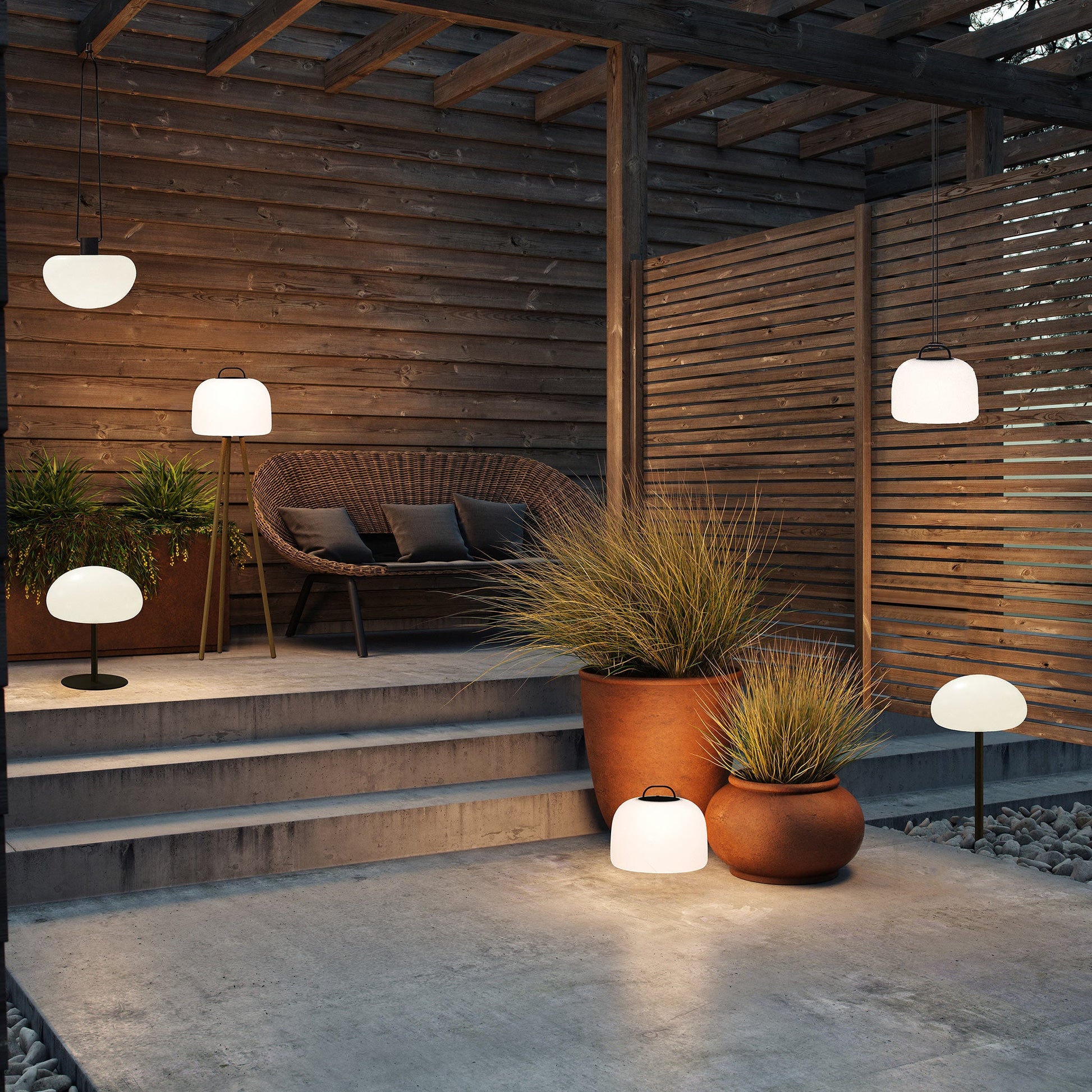 Sponge 20 Rechargeable Table Lamp, Black/Opal