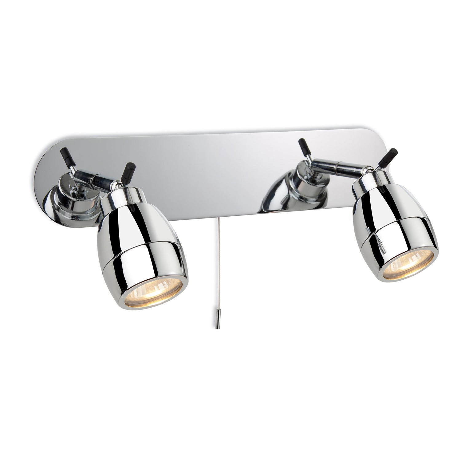 Axton Double Chrome Bathroom Spotlight Bar