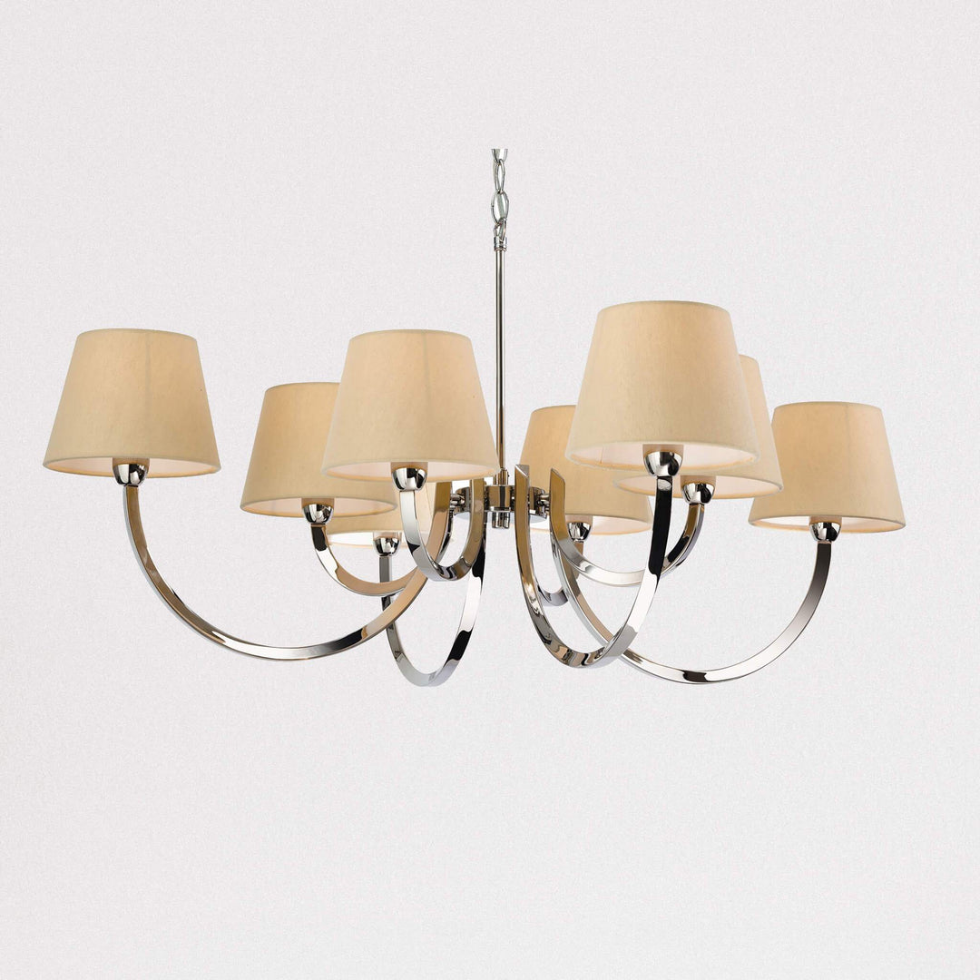 Lampsy FLR Chancery 8 Light Chandelier - -Lampsy
