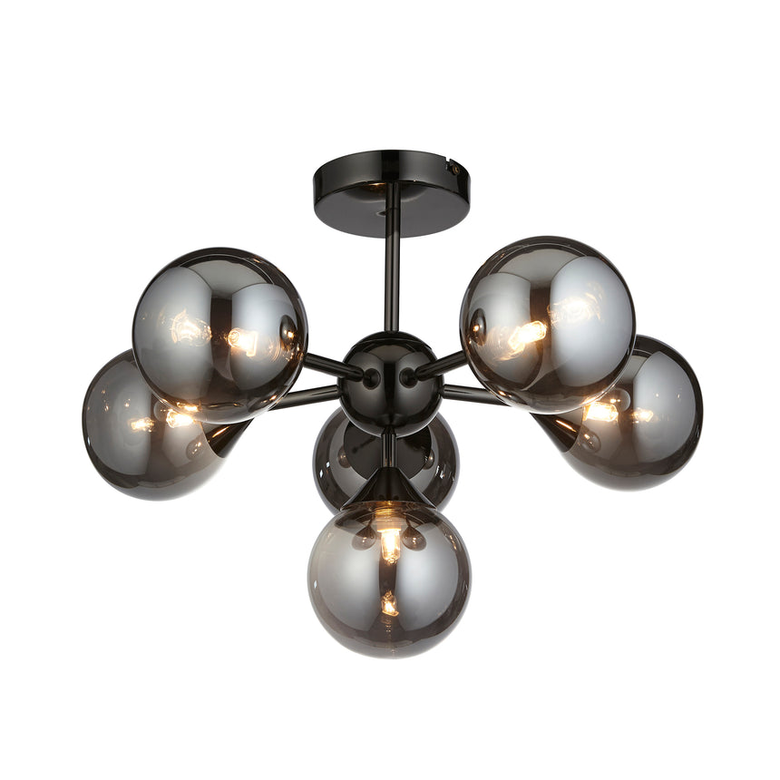 Oscar 6 Light Semi Flush Ceiling Light