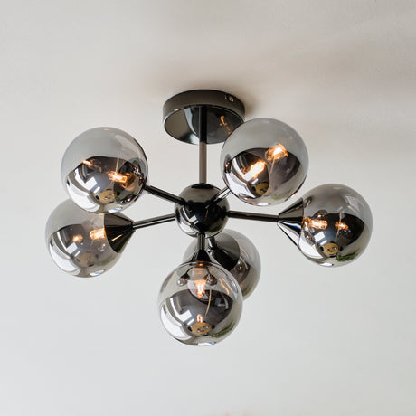 Oscar 6 Light Semi Flush Ceiling Light