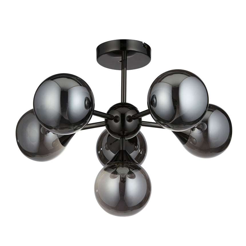 Oscar 6 Light Semi Flush Ceiling Light
