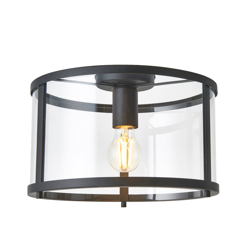 Hopton Glass Flush Ceiling Light