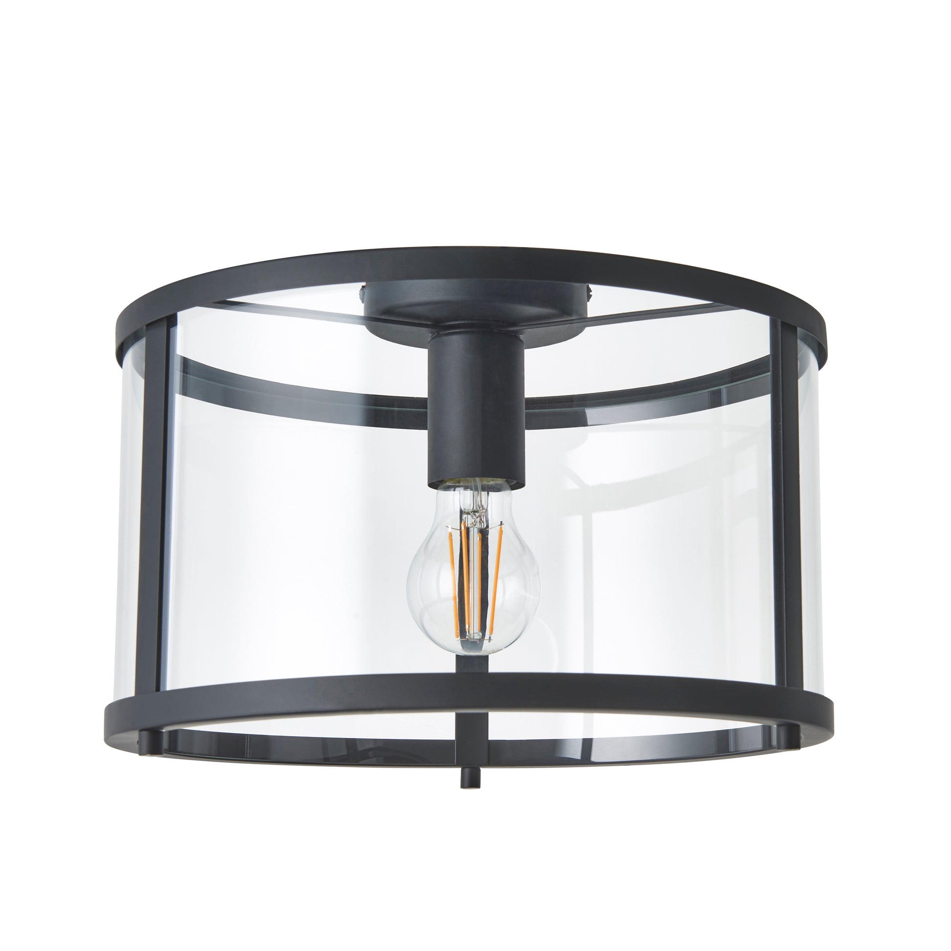 Hopton Glass Flush Ceiling Light