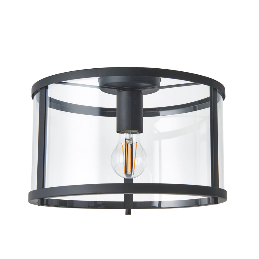 Hopton Glass Flush Ceiling Light