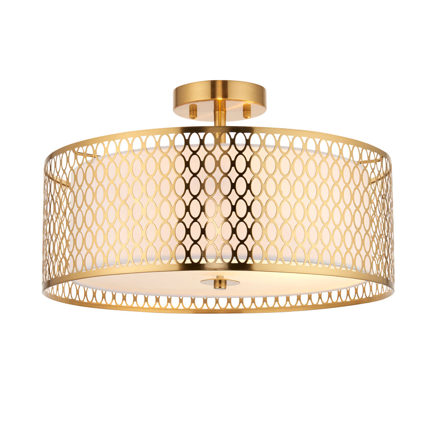 Cordero 3 Light Semi Flush Ceiling Light