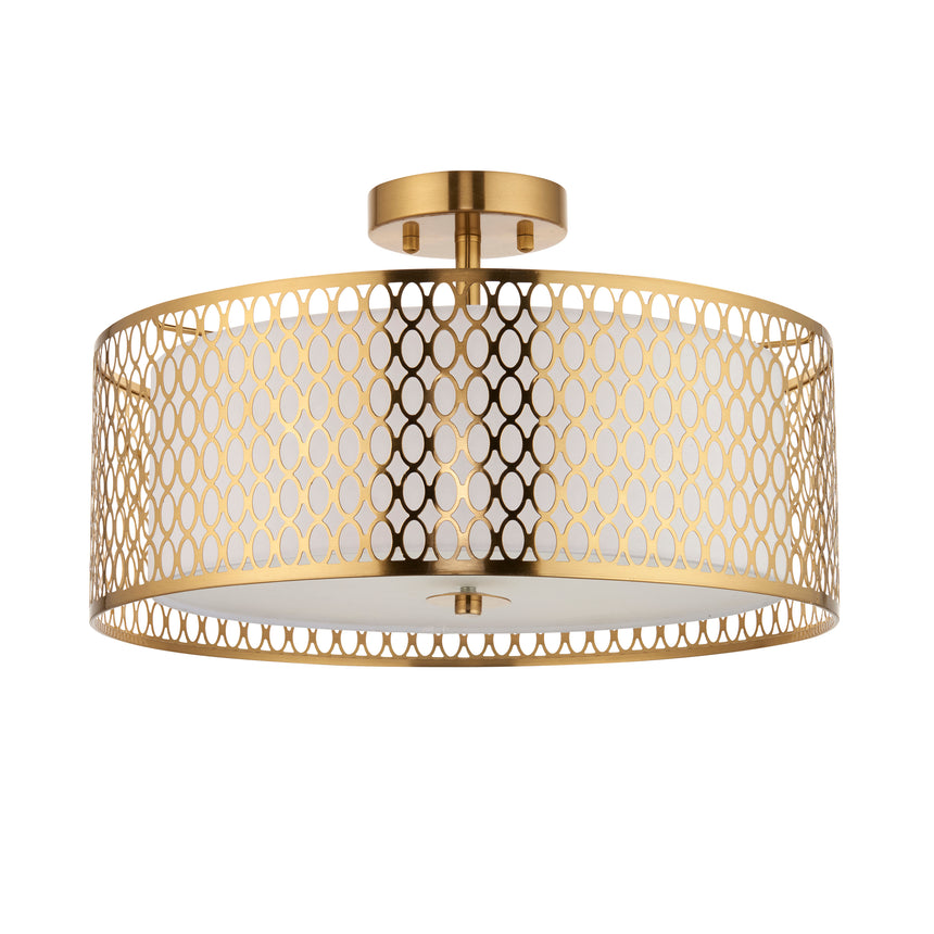 Cordero 3 Light Semi Flush Ceiling Light