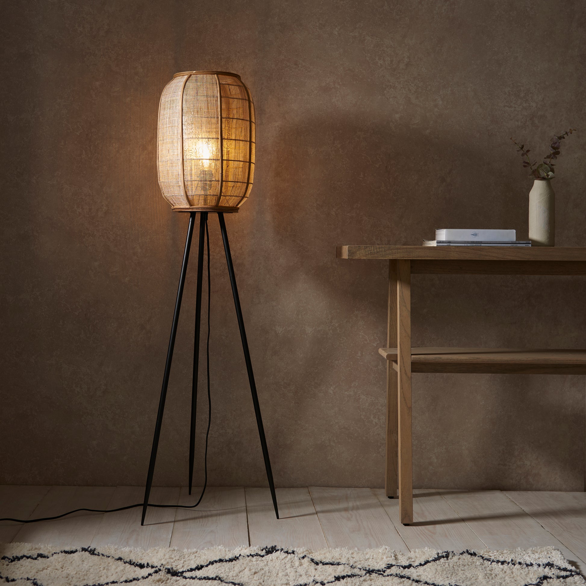 Zaire Bamboo Floor Lamp