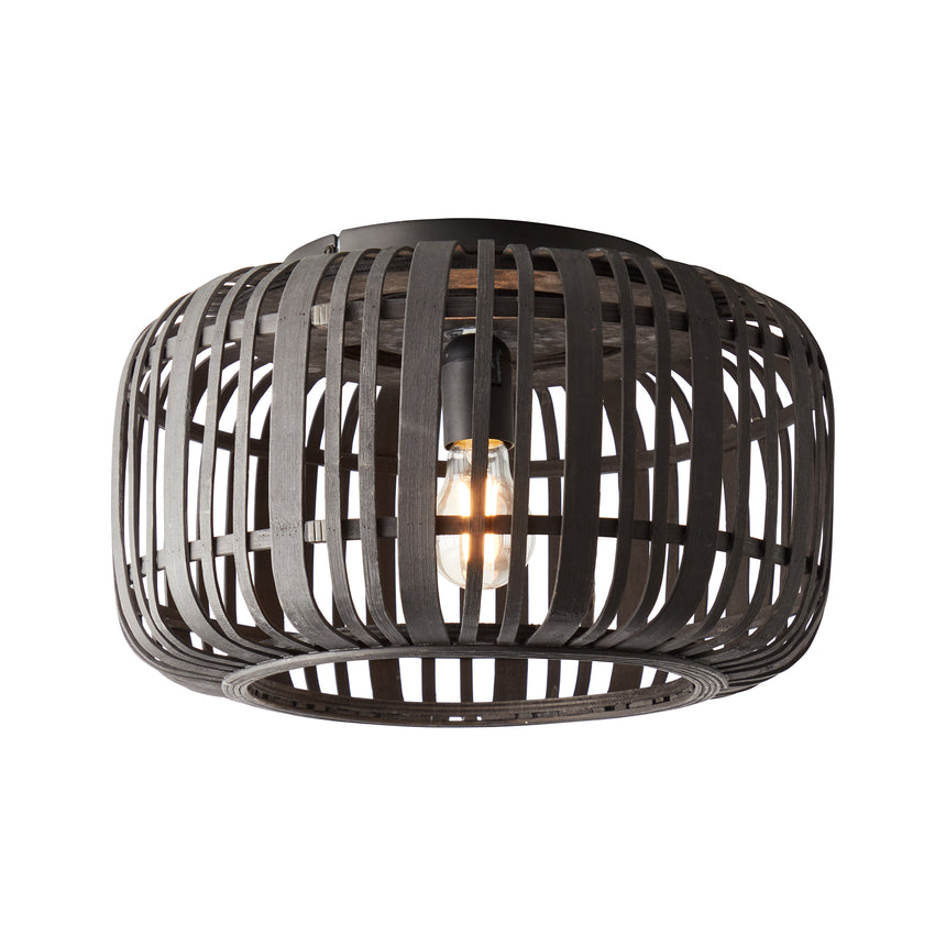 Mathias Bamboo Flush Ceiling Light