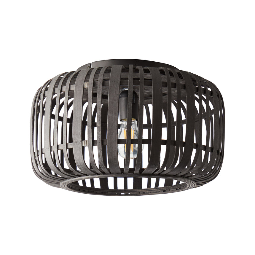 Mathias Bamboo Flush Ceiling Light