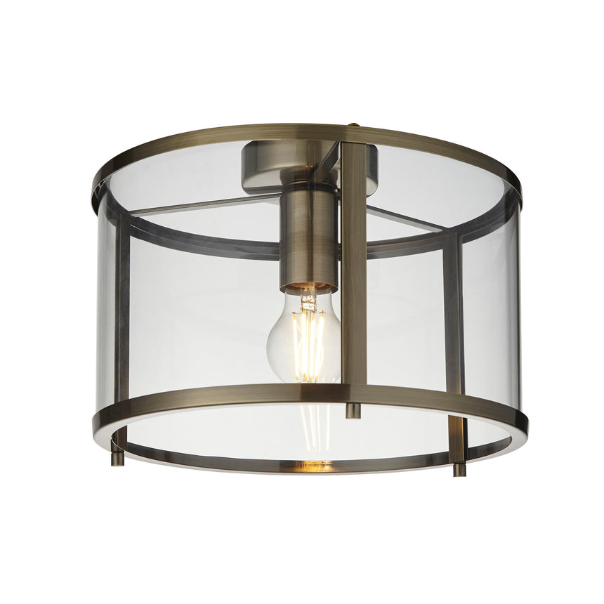 Hopton Glass Flush Ceiling Light