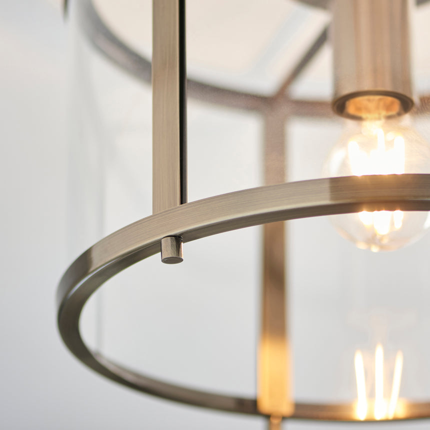 Hopton Glass Flush Ceiling Light