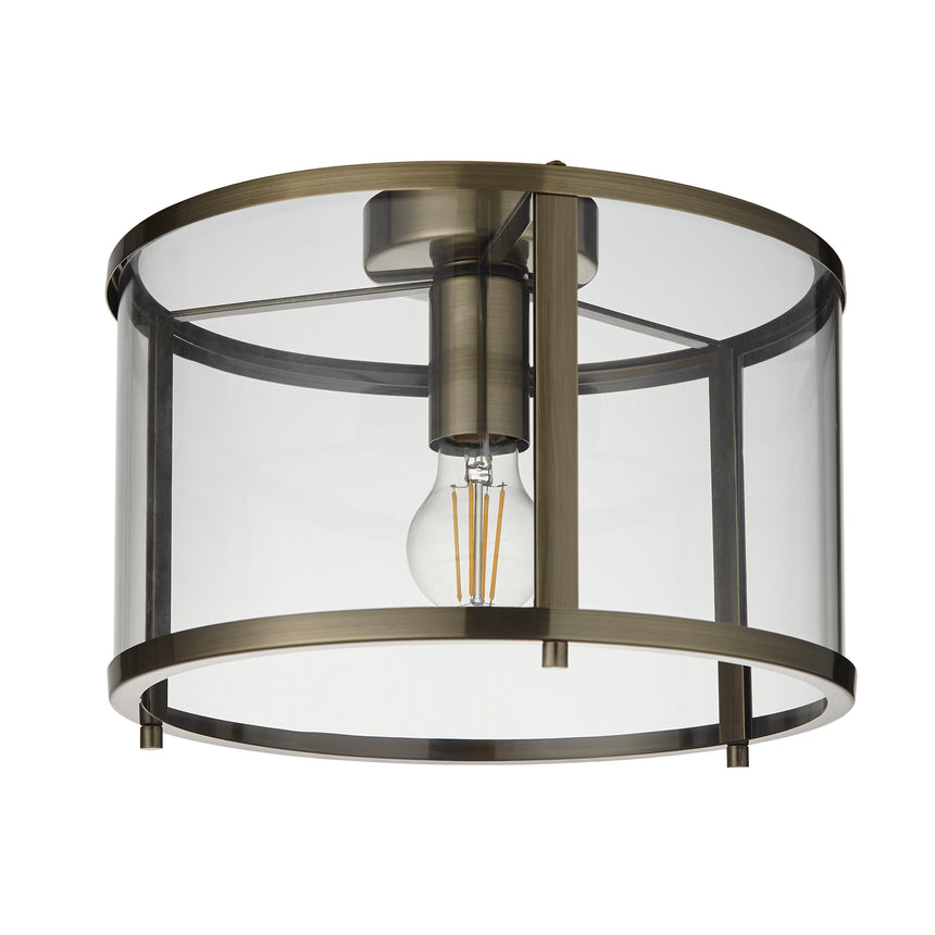 Hopton Glass Flush Ceiling Light
