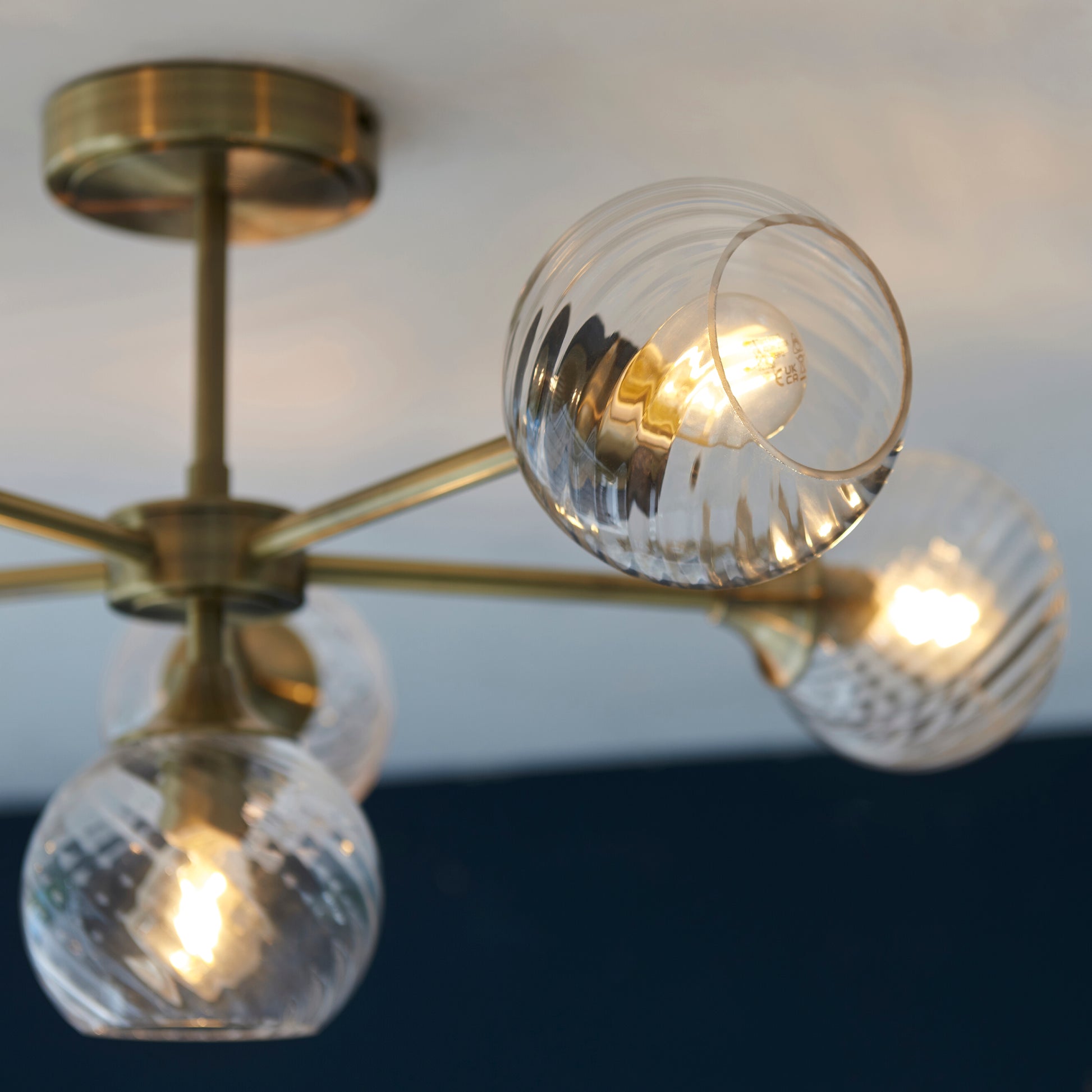 Allegra 6 Light Semi Flush Ceiling Light