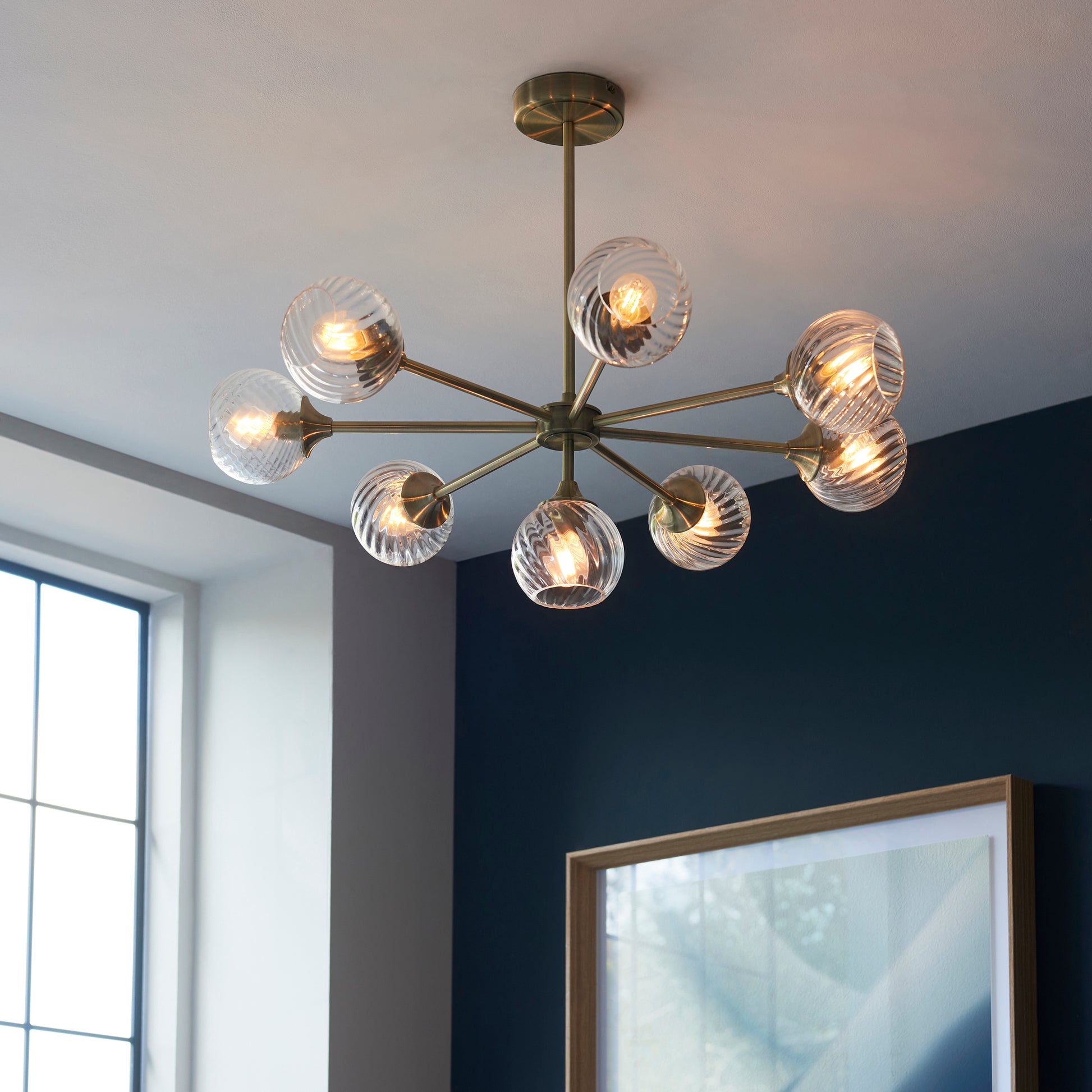 Allegra 8 Light Semi flush Ceiling Light