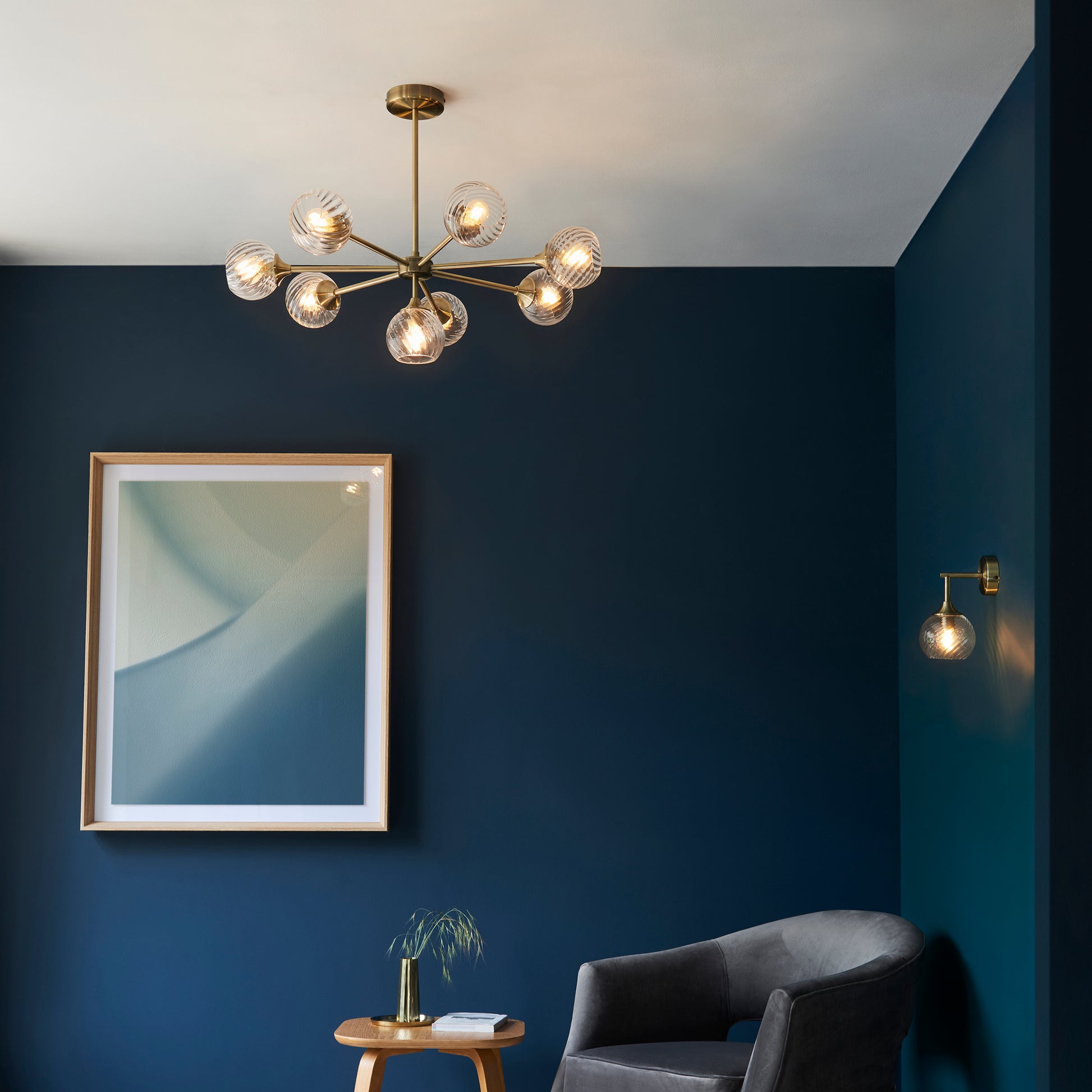 Allegra 8 Light Semi flush Ceiling Light