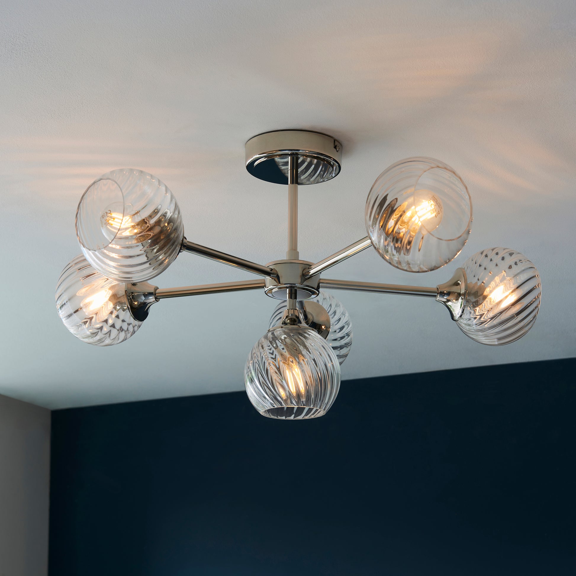 Allegra 6 Light Semi Flush Ceiling Light