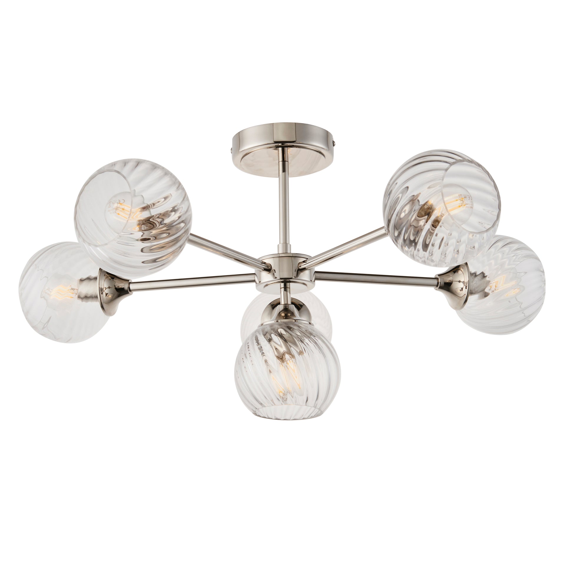 Allegra 6 Light Semi Flush Ceiling Light