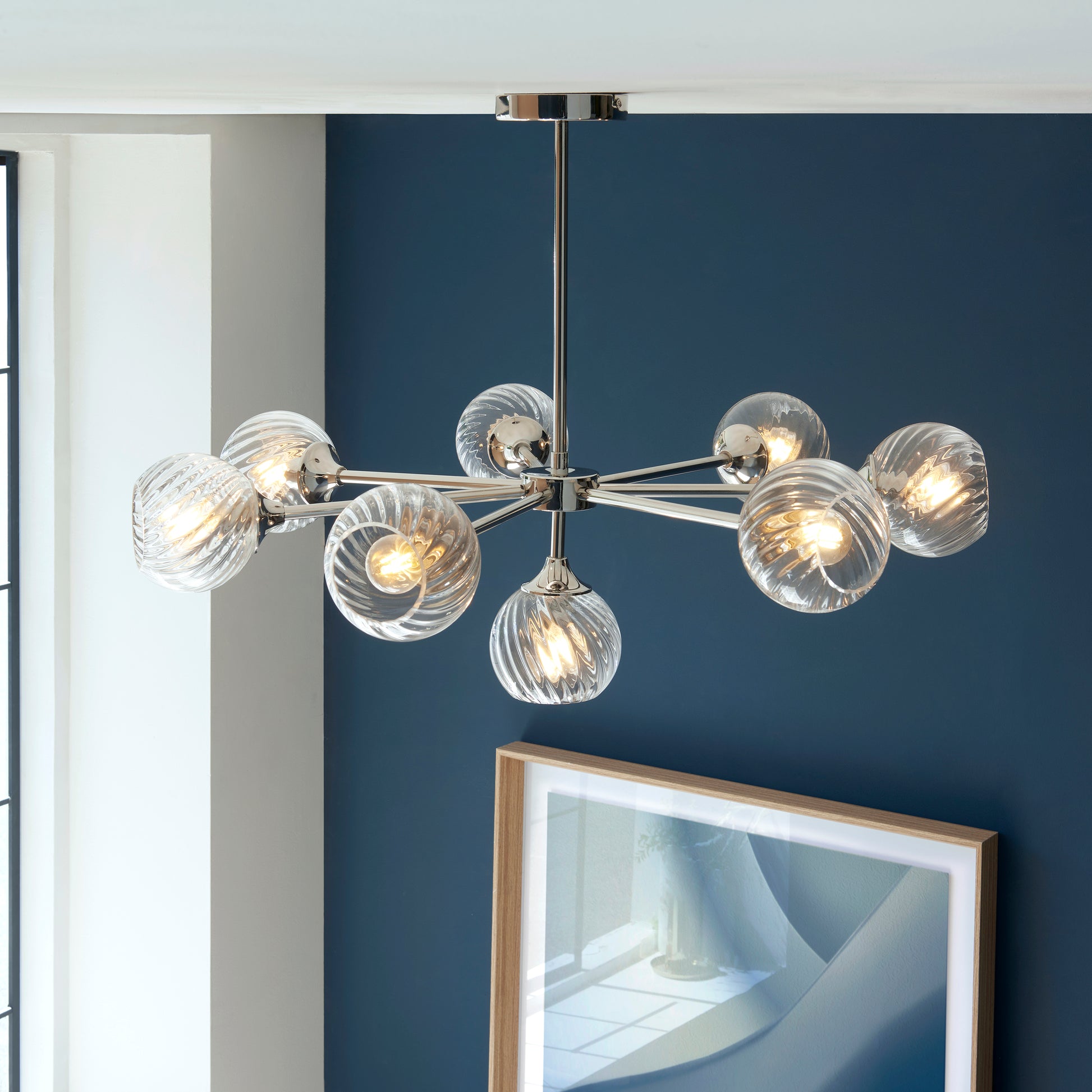 Allegra 8 Light Semi flush Ceiling Light