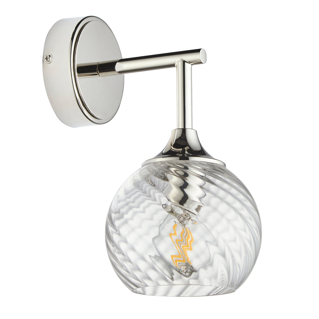 Allegra Wall Light, Bright Nickel