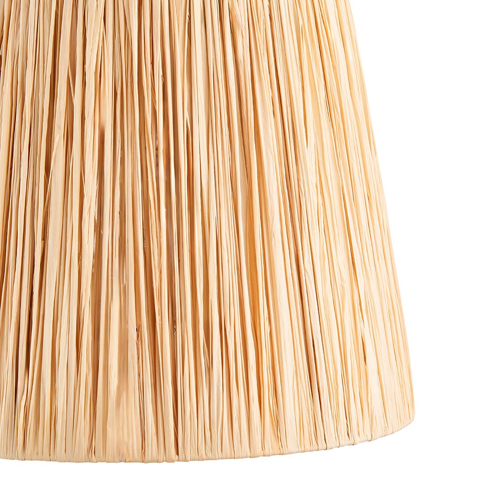 Raffia Tapered Lamp Shade, 30cm