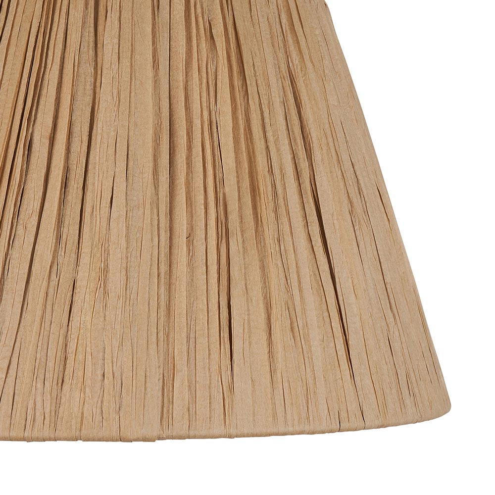 Raffia Tapered Lamp Shade, 24cm
