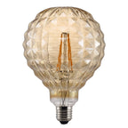 Avra Square 140lm G120 Globe 2200k LED Filament Light Bulb E27