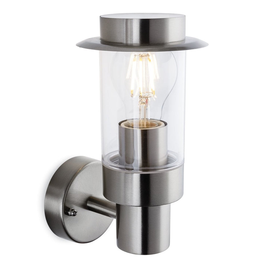 Hayes Wall Lantern, Stainless Steel