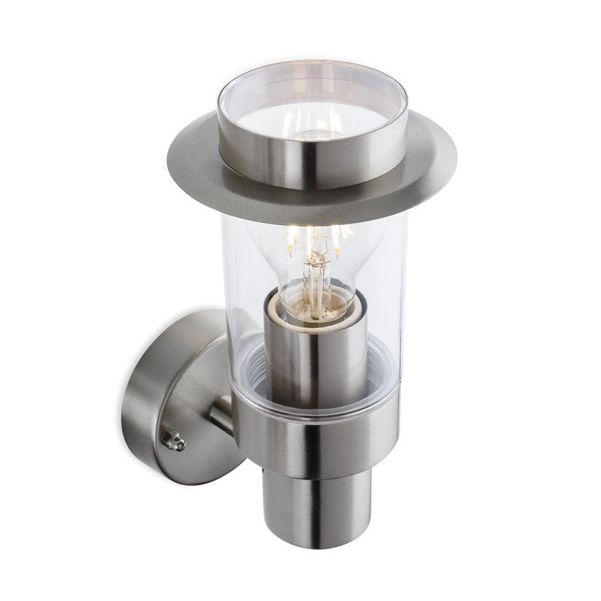Hayes Wall Lantern, Stainless Steel