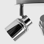 Sutton 3 Light Bathroom Ceiling Spotlight, Chrome
