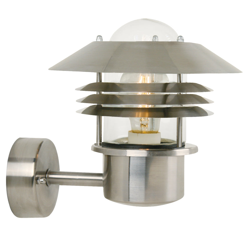 Vejers Wall Lantern, Stainless Steel [Clearance]