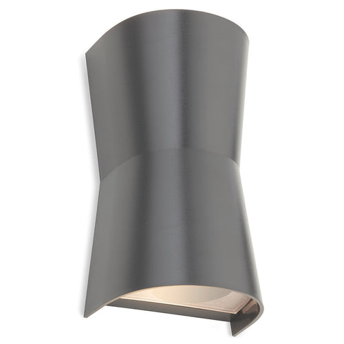 Aiden resin up and down outdoor wall light in graphite