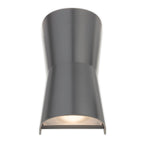 Aiden resin up and down outdoor wall light in graphite, illuminated