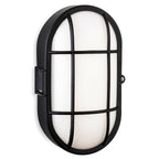 Morgan Oval Caged Outdoor LED Bulkhead Light