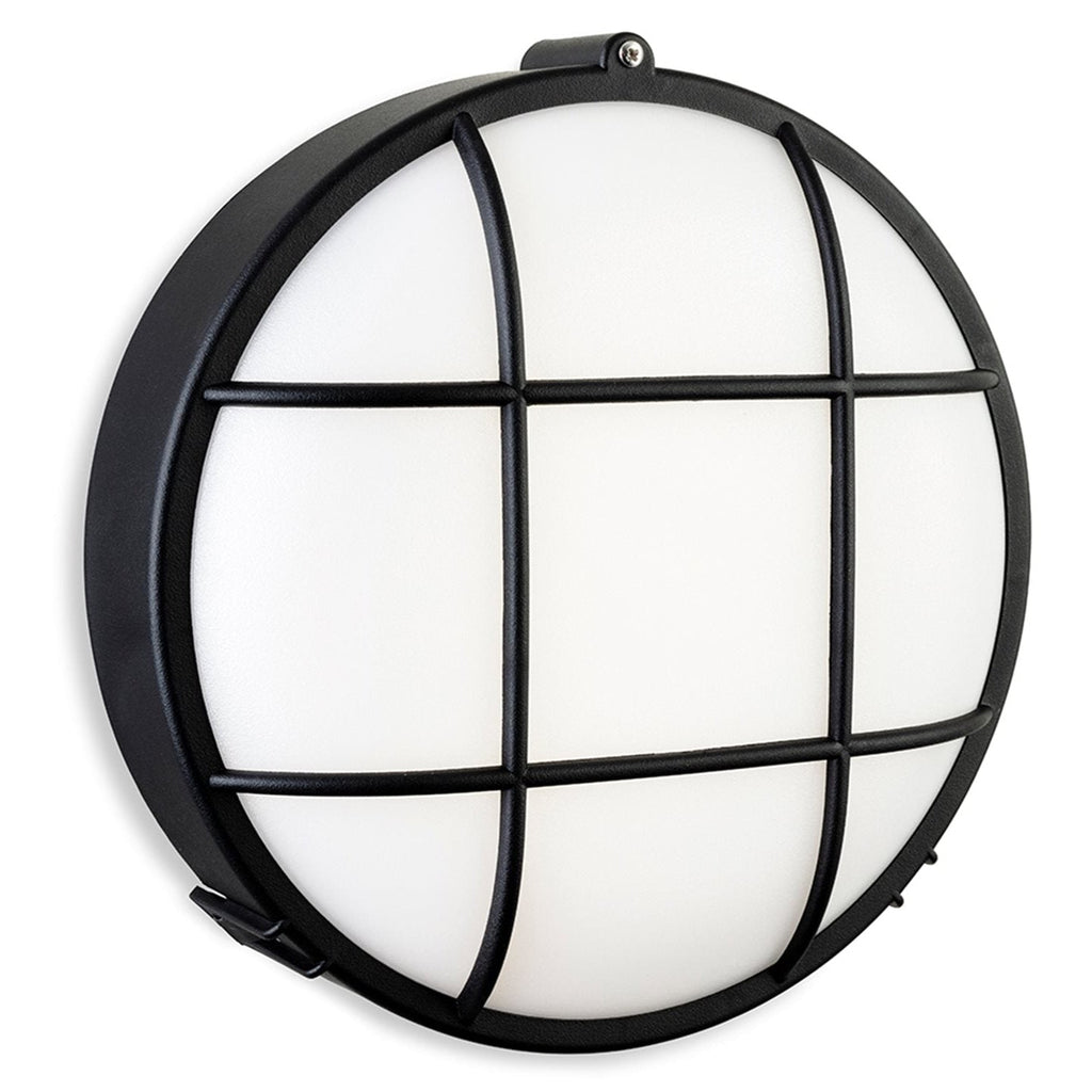 Morgan Round Caged Outdoor LED Bulkhead Light