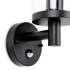 Lemaire Wall Lantern with PIR, Black